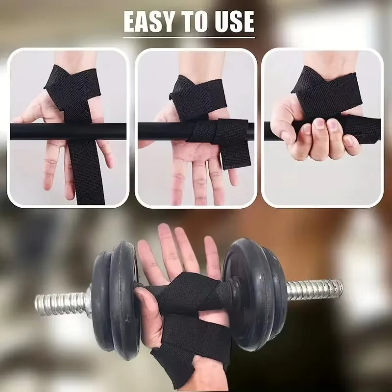 Elevate Your Workout with 2PCS Weightlifting Straps - Ultimate Wrist Support for Strength Training, Deadlifts, and Crossfit