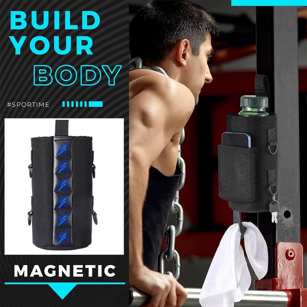 Elevate Your Workout with the 2026 Magnetic Water Bottle Pouch - The Ultimate Gym Companion for All Your Hydration Needs