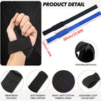 Elevate Your Workout with 2PCS Weightlifting Straps - Ultimate Wrist Support for Strength Training, Deadlifts, and Crossfit