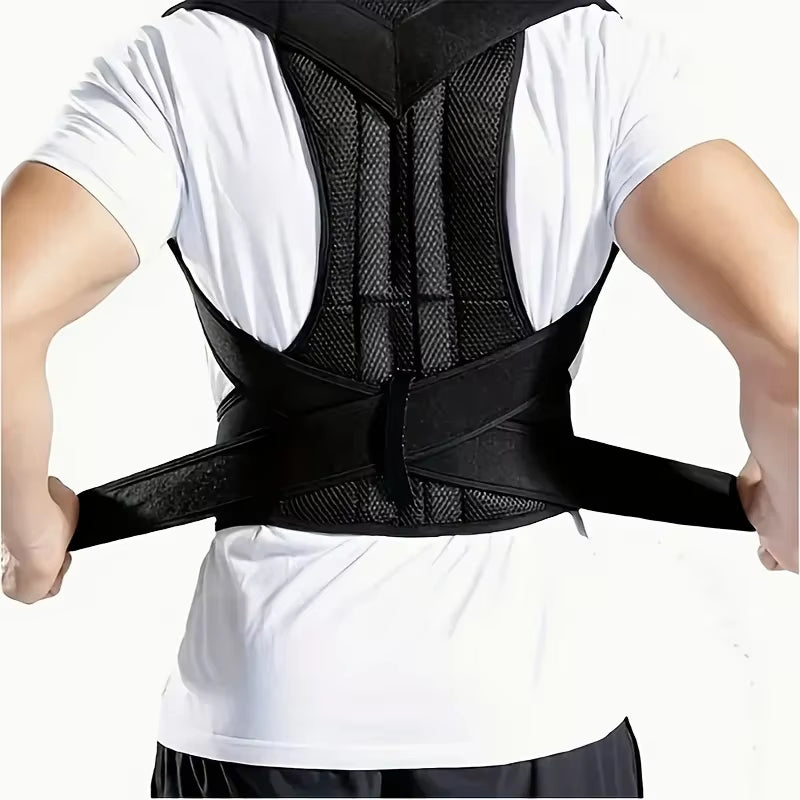 Transform Your Posture with Our Unisex Back Brace Lumbar Support - Say Goodbye to Back Pain!