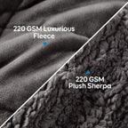 Experience Ultimate Comfort with Our 15 Lbs Queen Size Weighted Blanket - Flannel Shaggy Sherpa for a Cozy Sleep