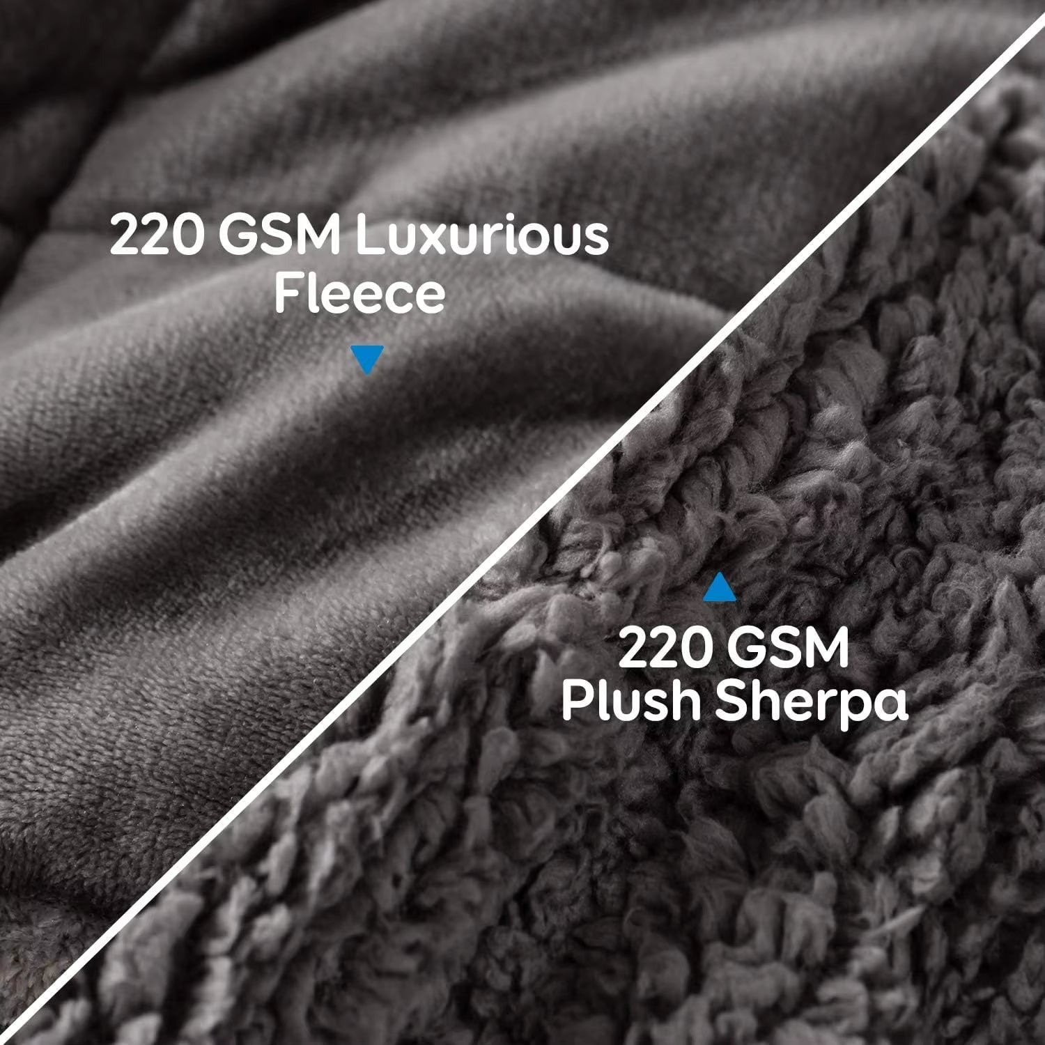 Experience Ultimate Comfort with Our 15 Lbs Queen Size Weighted Blanket - Flannel Shaggy Sherpa for a Cozy Sleep