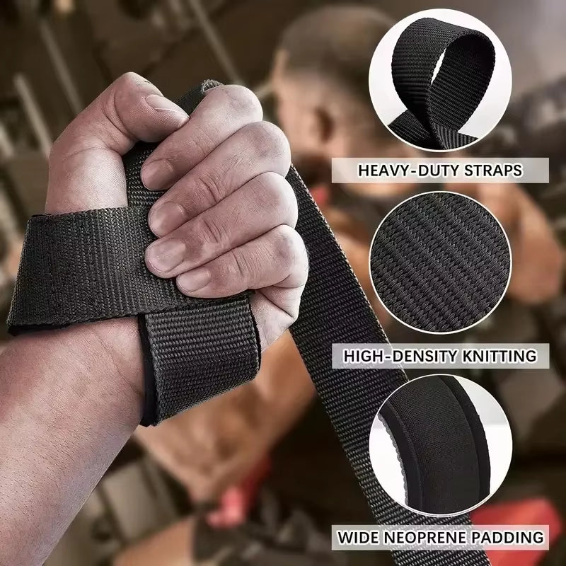 Elevate Your Workout with 2PCS Weightlifting Straps - Ultimate Wrist Support for Strength Training, Deadlifts, and Crossfit