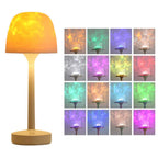 Transform Your Bathroom with the Relaxing Blue Water Wave Projection Night Light - Touch Control Spa Experience