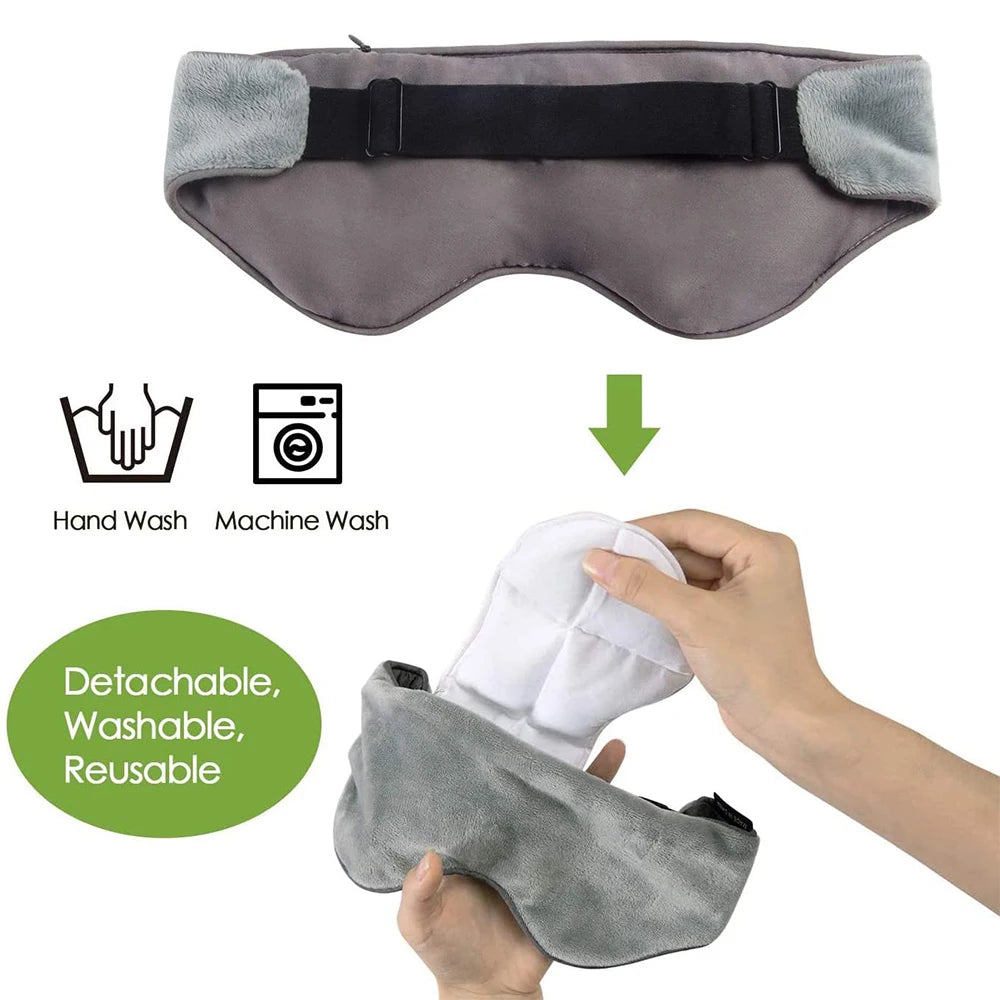 Experience Ultimate Relaxation with Our Heatable & Freezable Weighted Eye Mask - Perfect for Stress Relief and Sleep Enhancement!