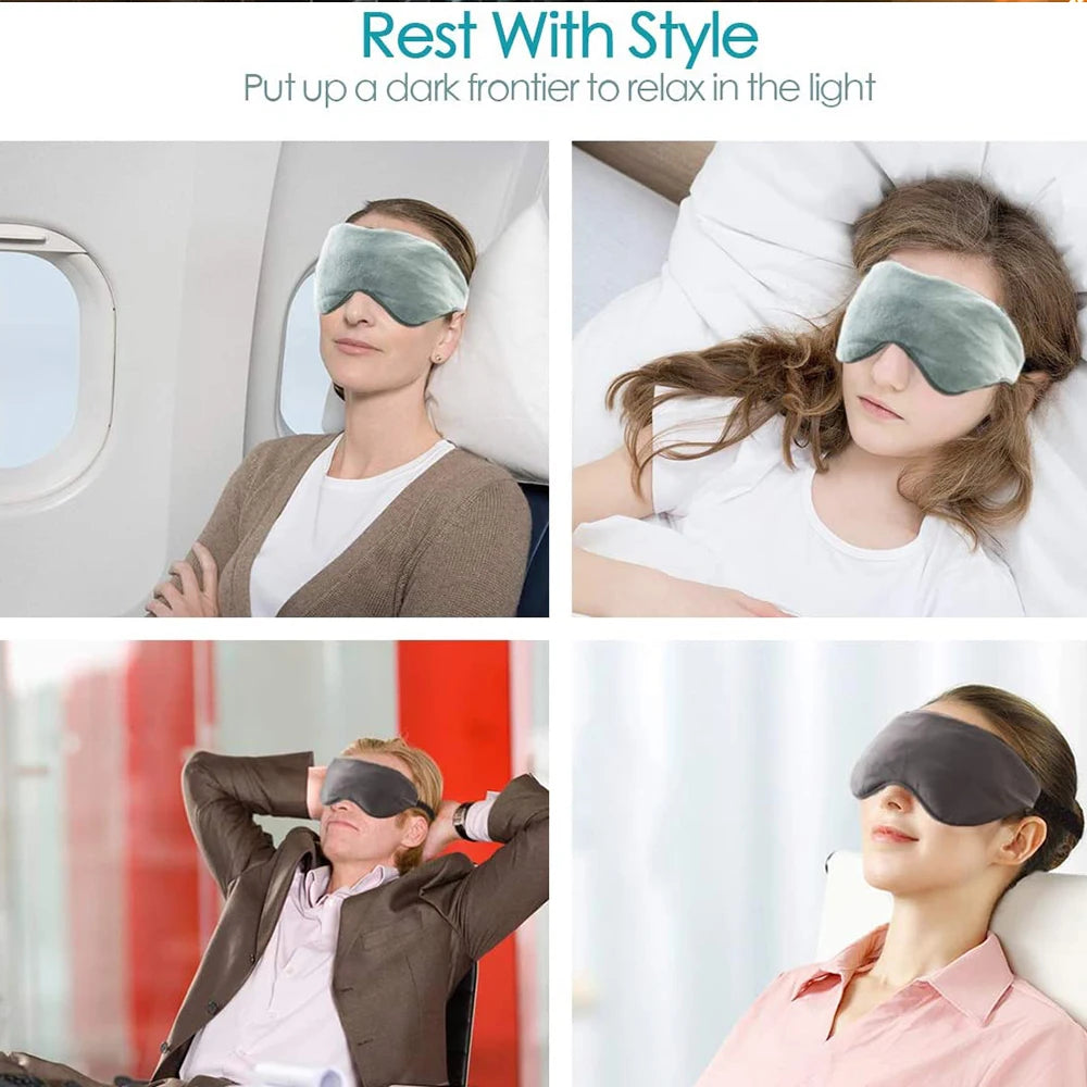 Experience Ultimate Relaxation with Our Heatable & Freezable Weighted Eye Mask - Perfect for Stress Relief and Sleep Enhancement!