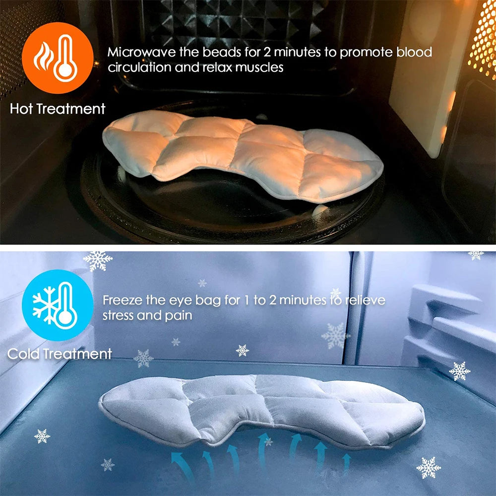 Experience Ultimate Relaxation with Our Heatable & Freezable Weighted Eye Mask - Perfect for Stress Relief and Sleep Enhancement!