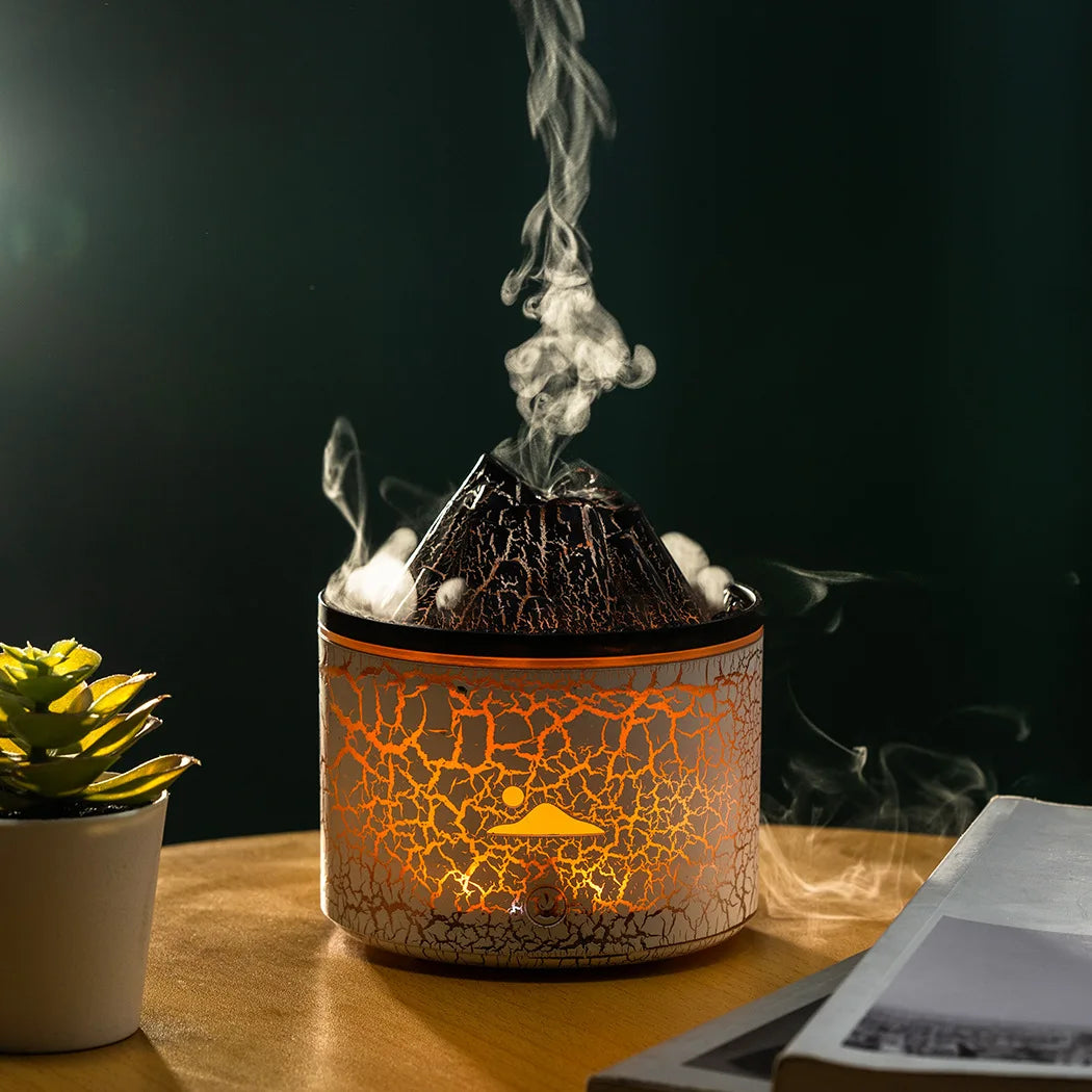 Transform Your Space with the Simulated Lava Volcano Jellyfish Aromatherapy Diffuser 