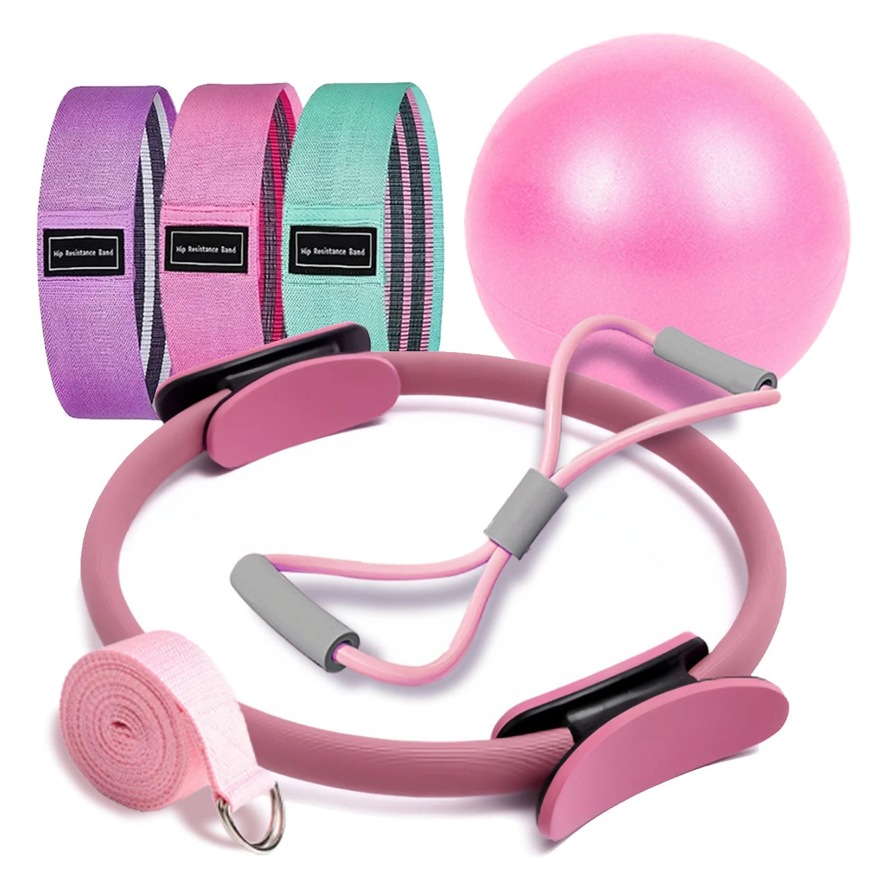Elevate Your Fitness Routine with the NEW Pilates Ball and Ring Set - Perfect for Postpartum and Everyday Workouts!