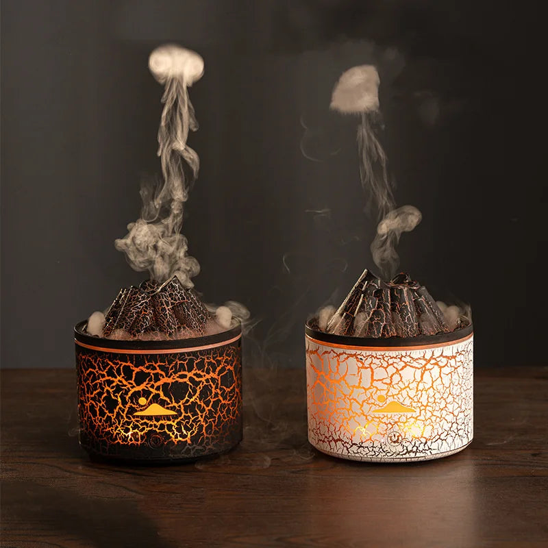 Transform Your Space with the Simulated Lava Volcano Jellyfish Aromatherapy Diffuser 