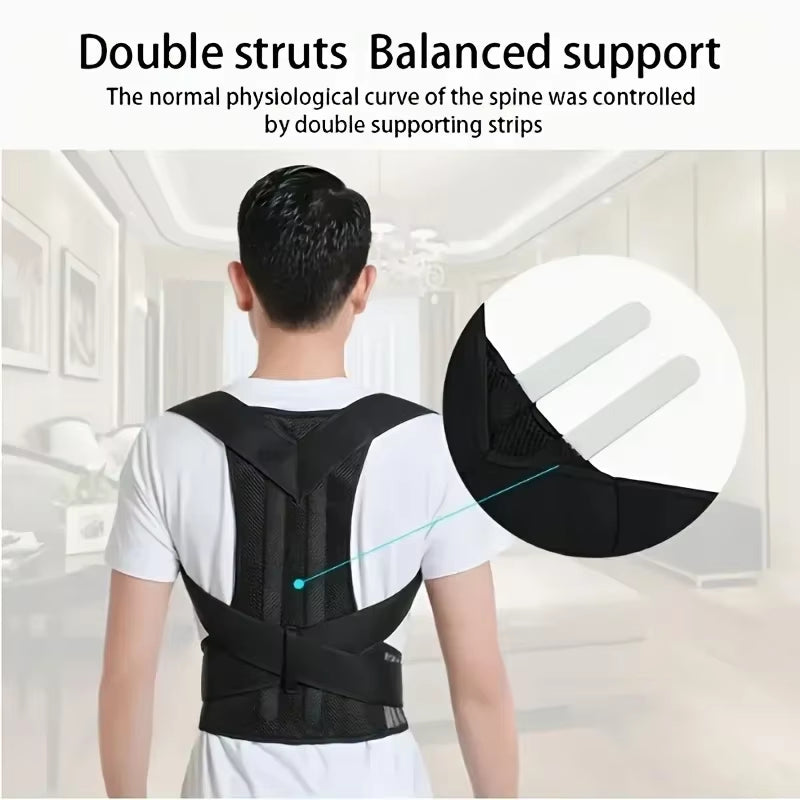 Transform Your Posture with Our Unisex Back Brace Lumbar Support - Say Goodbye to Back Pain!