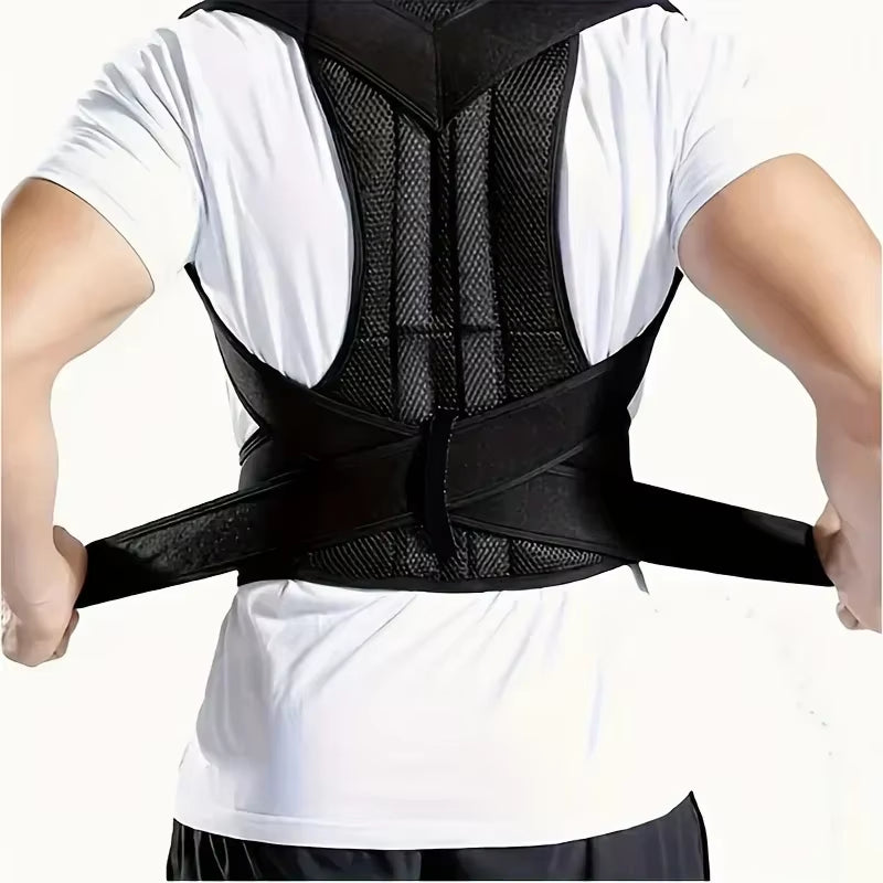 Transform Your Posture with Our Unisex Back Brace Lumbar Support - Say Goodbye to Back Pain!